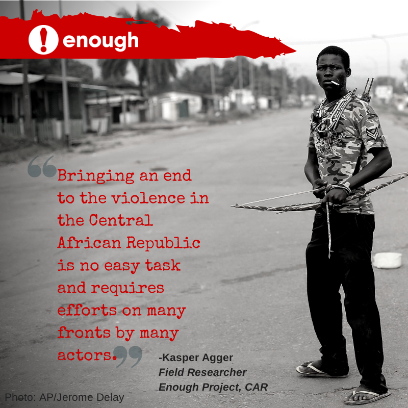 Enough Project Analyzes Natural Resources and Armed Groups Fueling Violence in CAR